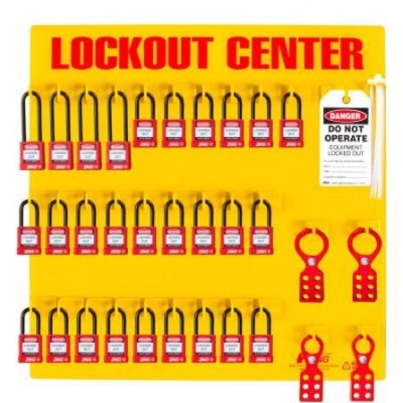 ZING ZING RecycLockout Lockout Station, 28 Padlock, Stocked, 7116 7116
